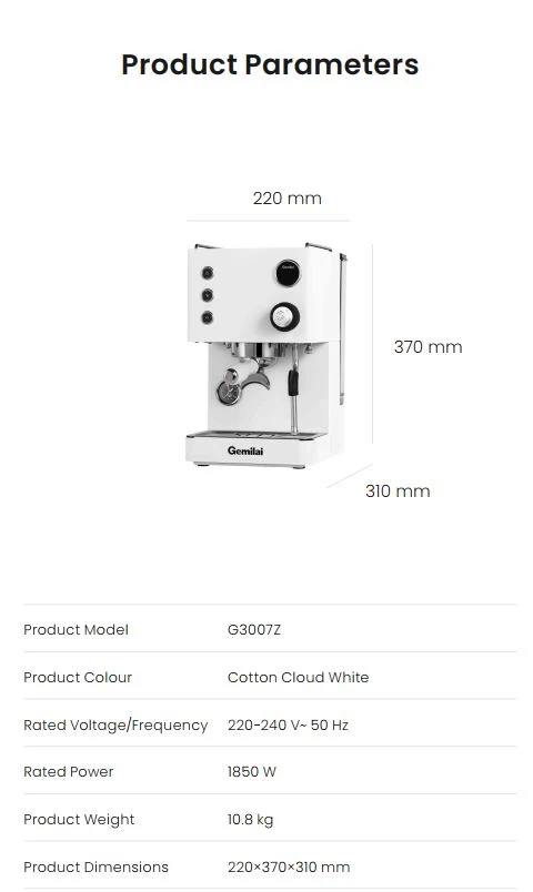 AREZZO Dual Boiler Home Espresso Machine