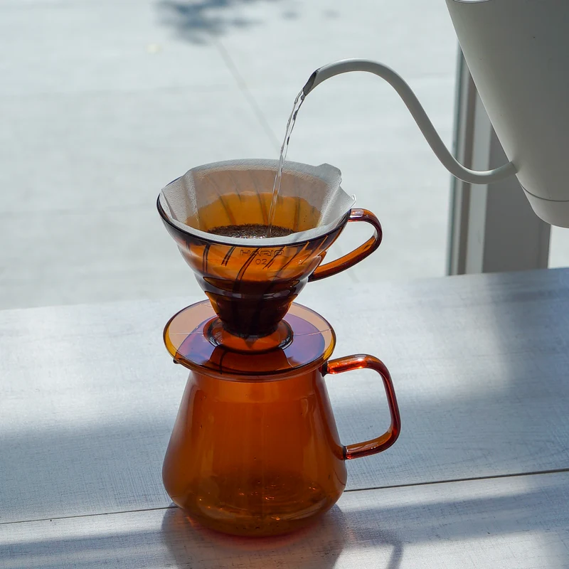 Hario Colors V60 Coffee Dripper - Amber
