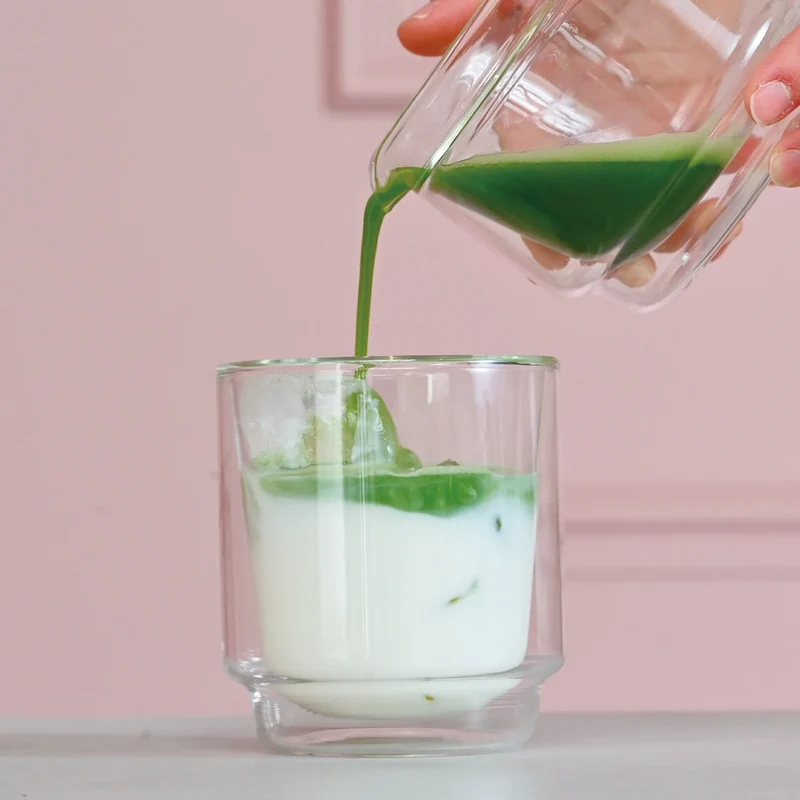 Double-walled Matcha Cup 370ml Green
