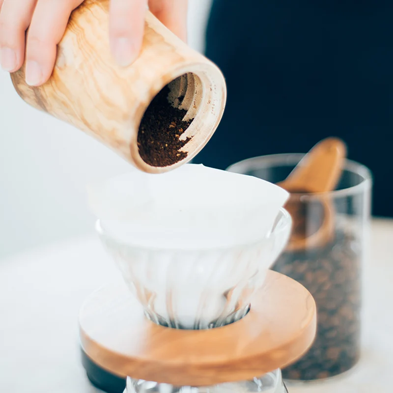 V60 Coffee Grinder Olive Wood N