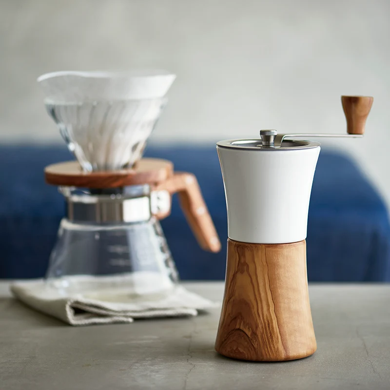 V60 Coffee Grinder Olive Wood N