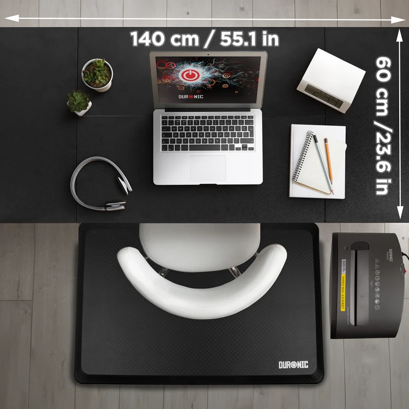 Duronic CD140 BK Scrivania Elettrica Regolabile in Altezza 140x60 cm Nera, Desk Sit Stand Motorizzato 72-118 cm con Memorie USB USB-C, Carico 70 kg, Postazione Ergonomica Ufficio Casa Smart Working