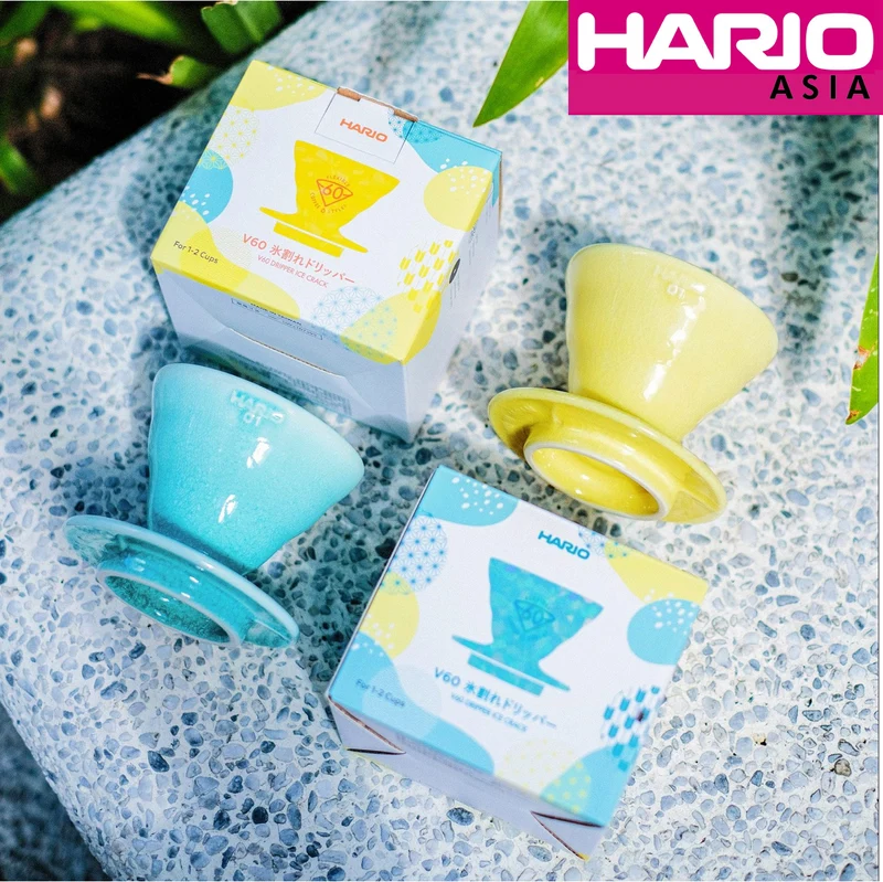 Hario V60 Dripper 01 Ice Crack Blue / Yellow