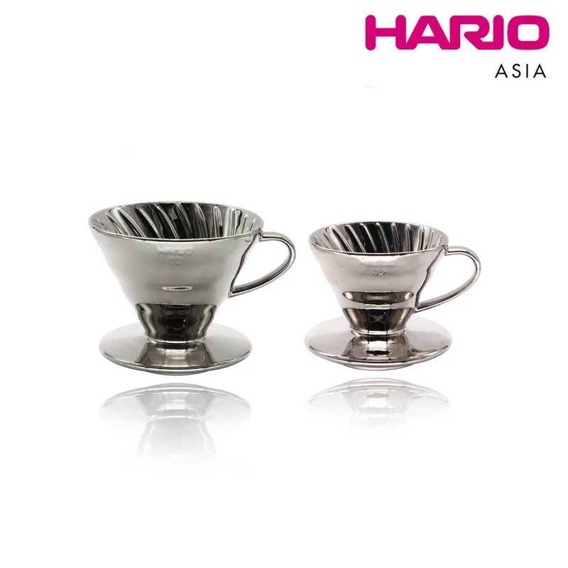 Hario V60 P.V.D Dripper Silver - Size 01 / 02