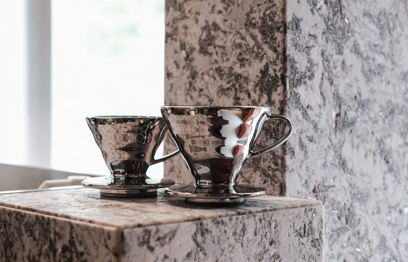 Hario V60 P.V.D Dripper Silver - Size 01 / 02