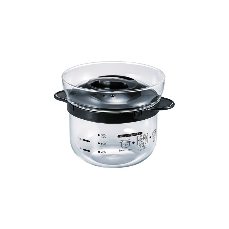 Glass Microwave Rice Cooker 1-2 cups