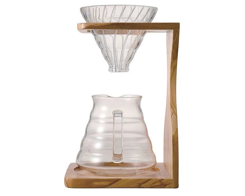 V60 Olive Wood Stand Set