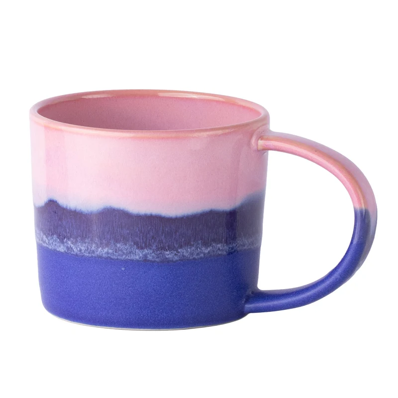Large Tea Cup, Pink/Blue