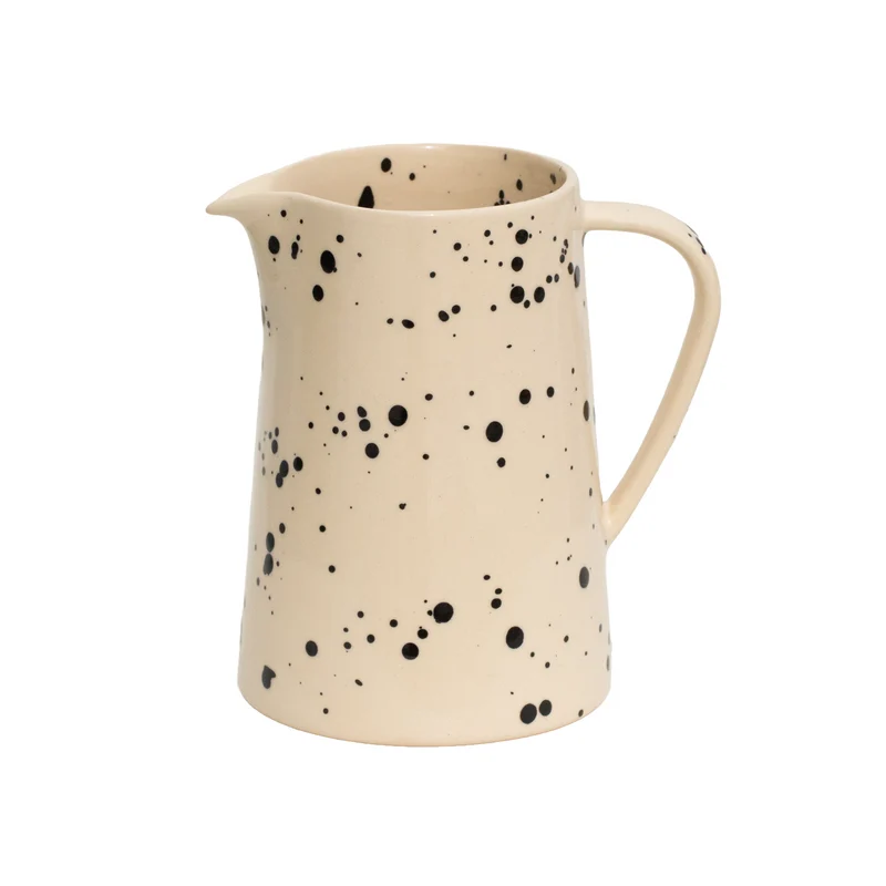 Small Pitcher, 1 L, Black Dots