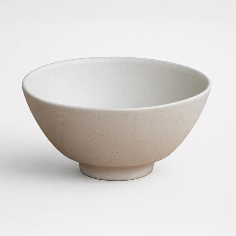 Shio Ramen Bowl, Speckled Beige