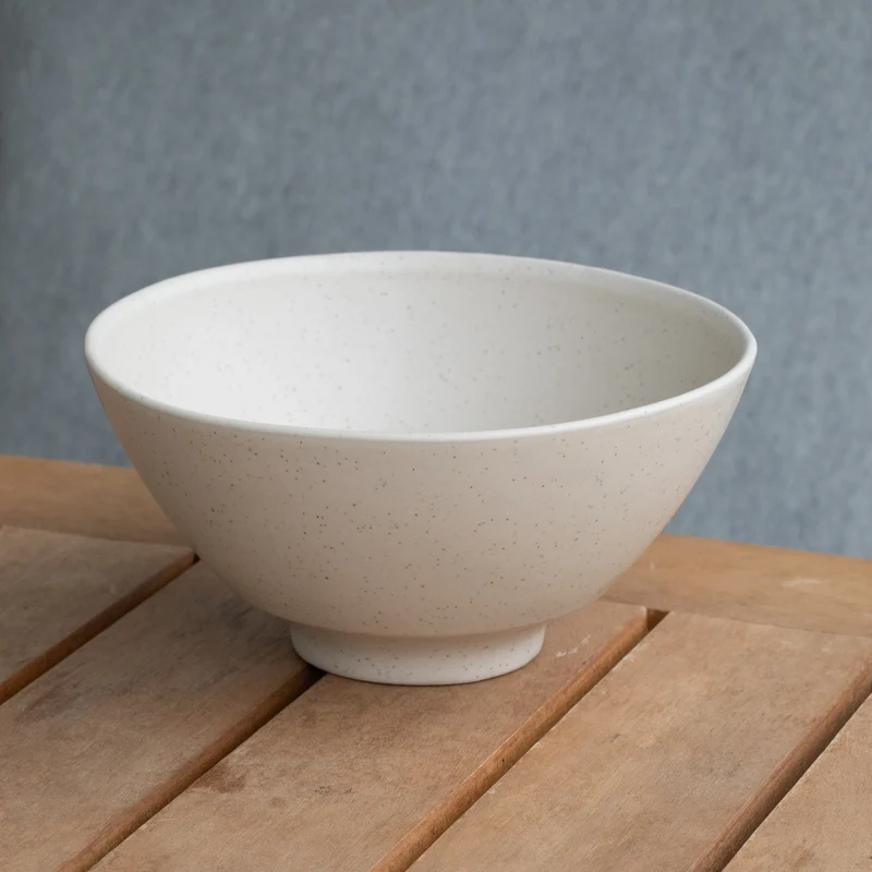 Shio Ramen Bowl, Speckled Beige