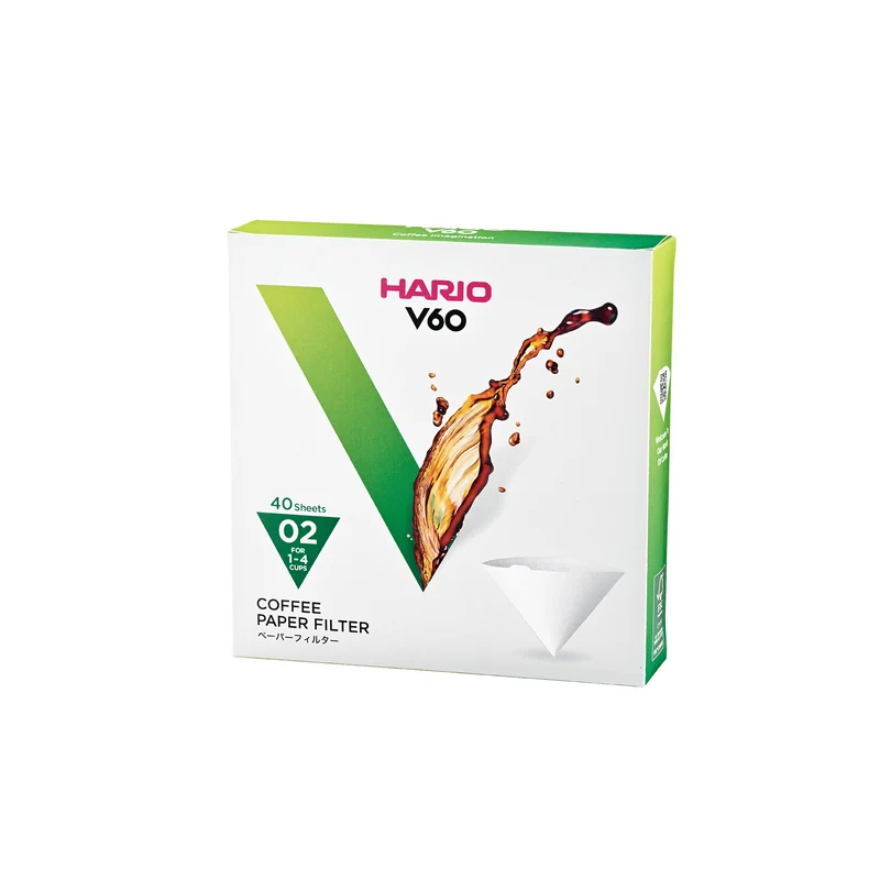 V60 Paper Filter 02, White / Natural, Box (40 sheets)