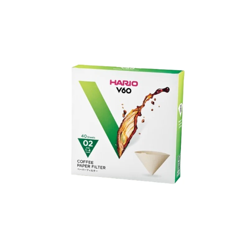 V60 Paper Filter 02, White / Natural, Box (40 sheets)