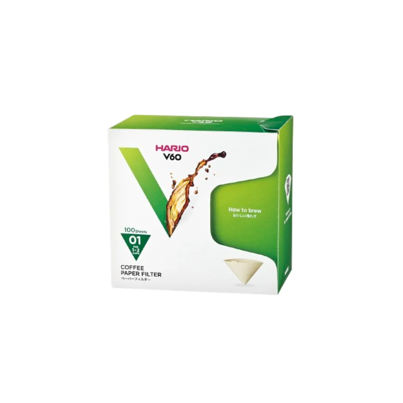 V60 Paper Filter 01, White / Natural, Box (100 sheets)