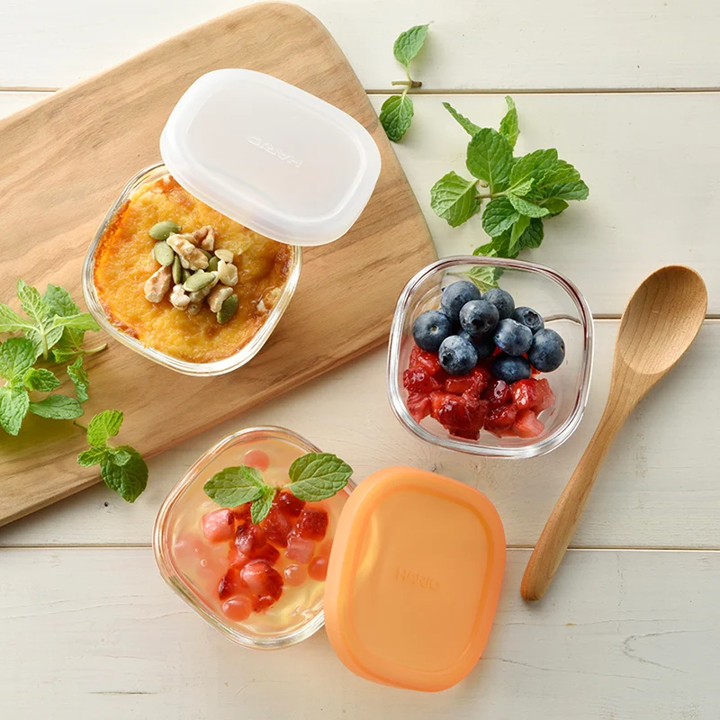 Heatproof Glass Storage Bowls, 3 pcs set