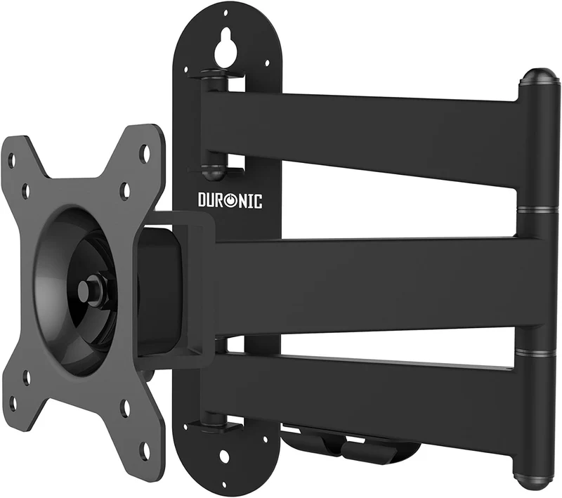 Duronic TVB1130 Supporto TV da parete regolabile e articolato per schermi LED LCD curvi monitor 13  50 portata 25kg  ultra sottile compatibile con vesa 400 x 400 mm