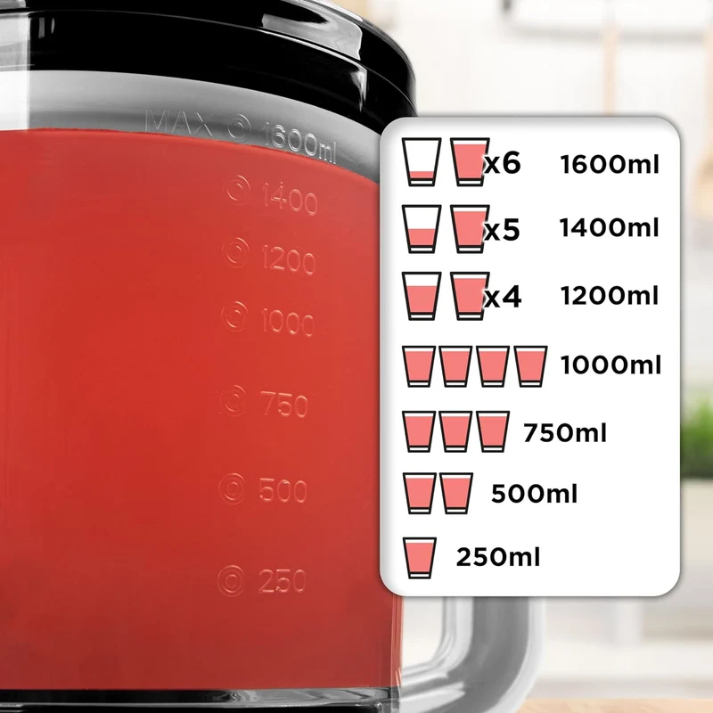 Duronic JE416 Spremiagrumi elettrico 40W, Estrattore 1,6 L, Spremiagrumi automatico con filtro regolabile, Spremitore per agrumi con 2 coni, per succo di arancia limone lime pompelmo