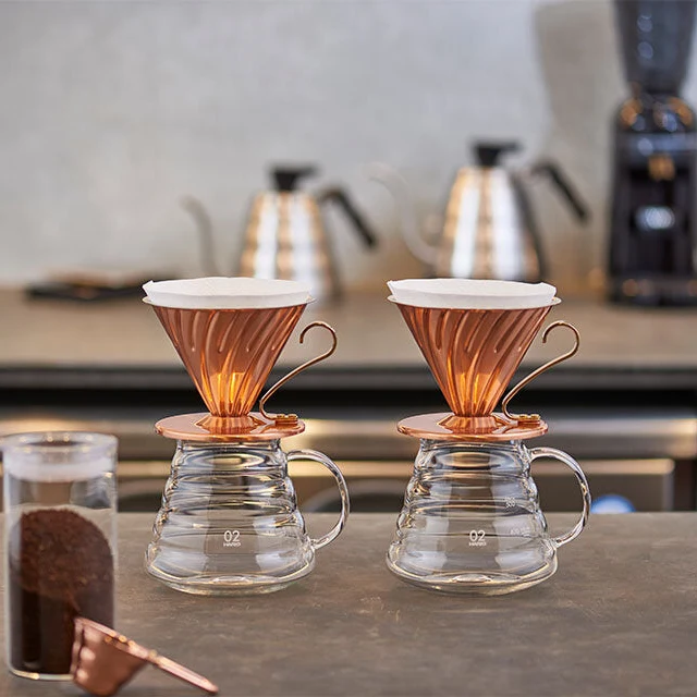V60 Copper Dripper 02 (Clear Coating)