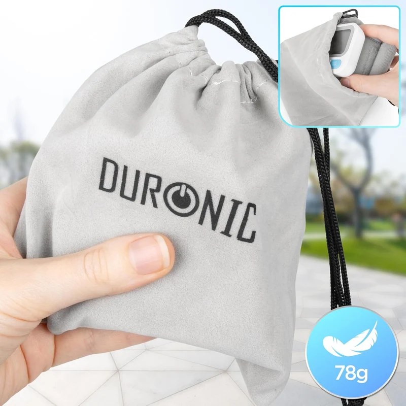 Duronic BPM65 WE Misuratore Pressione da Polso Digitale Automatico, Sfigmomanometro Portatile, Display Retroilluminato, Memoria, Rilevazione Aritmie, Misura Pressione Arteriosa, Battito, Bianco