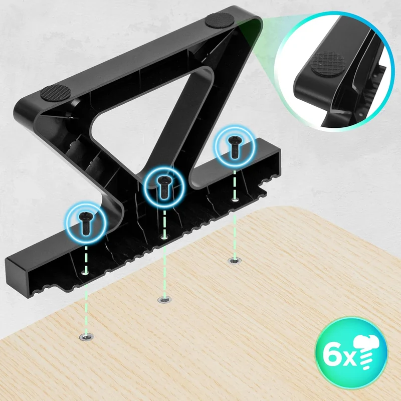 Duronic DM06-2 NL Supporto per Monitor e Laptop, 81x30 cm, Rialzo Ergonomico da Scrivania per 1 o 2 PC, Altezza 15 cm, Portata 10 kg, Naturale, Mensola Salvaspazio per Casa e Ufficio