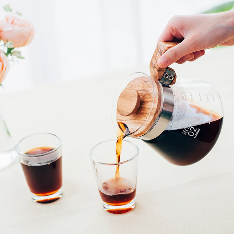 Coffee Server Olive Wood, 400/600mL
