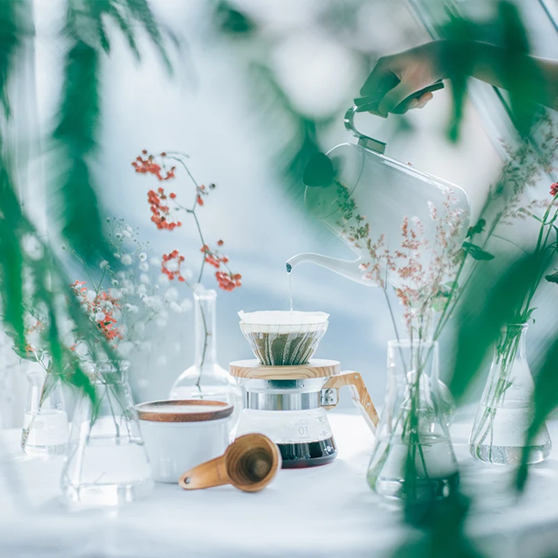 V60 Olive Wood Glass Dripper