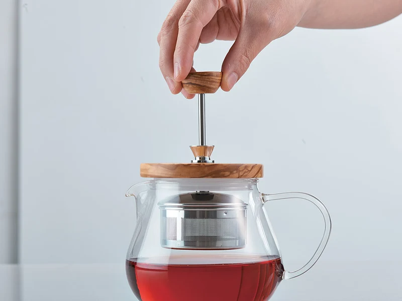 Pull-up Tea Maker Teaor Wood 450mL