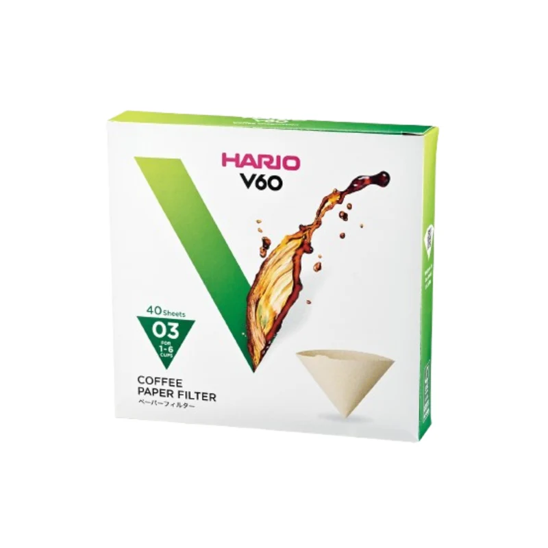V60 Paper Filter 03, White / Natural, Box (40 sheets)