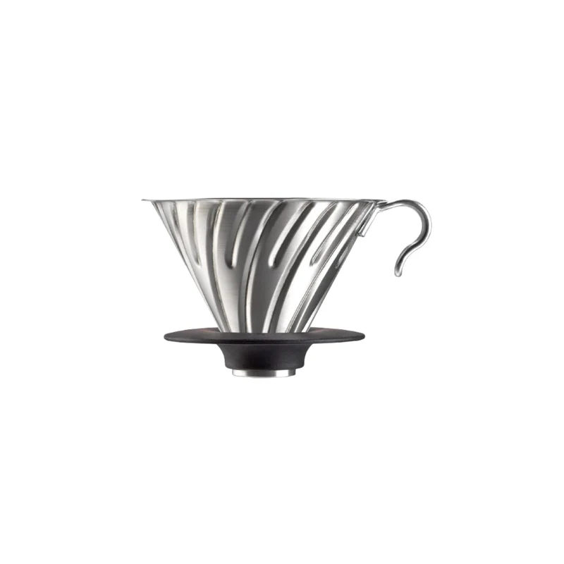 V60 Metal Dripper / Hairline Silver