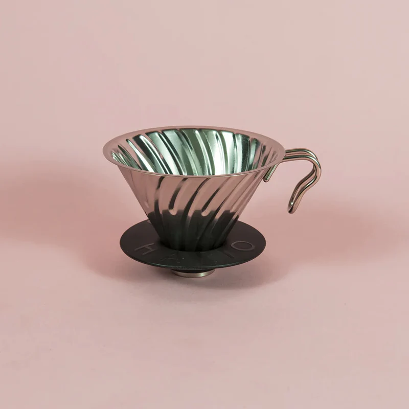 V60 Metal Dripper / Hairline Silver