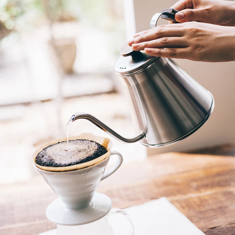 V60 Drip Kettle Wood, 800mL