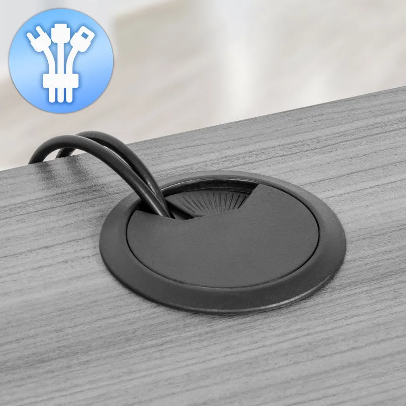 Duronic DD3 GY 120 cm Desk Top Grigio con 2 cassetti |Compatibile con tutti i Desk Top da 120 cm | Accessorio per scrivania | Professionale estetico e organizzato | Superficie per sollevare lo schermo