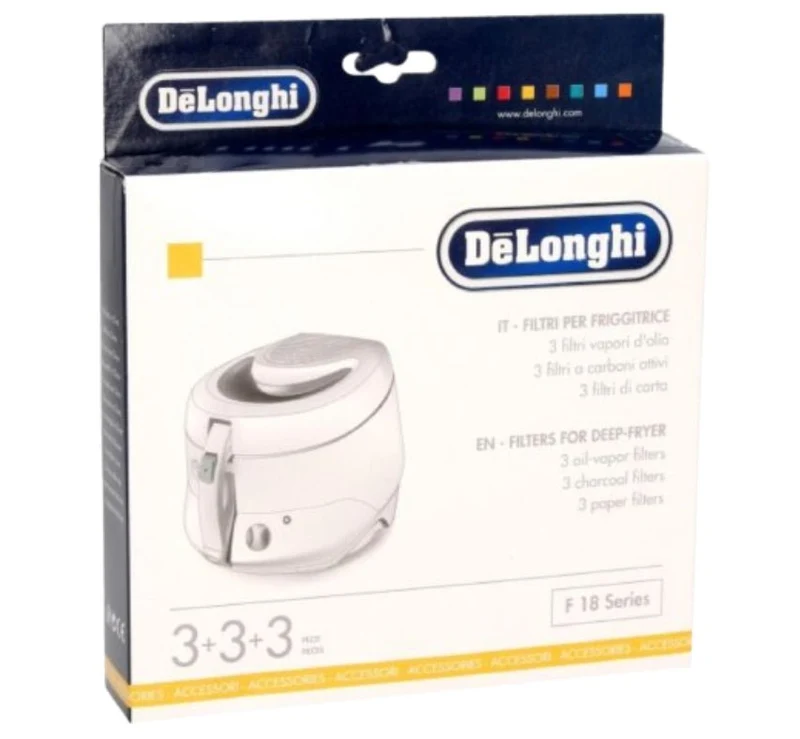 RICAMBIO KIT FILTRI PER FRIGGITRICI FRIGGITRICE DE LONGHI SERIE F18 ORIGINALI