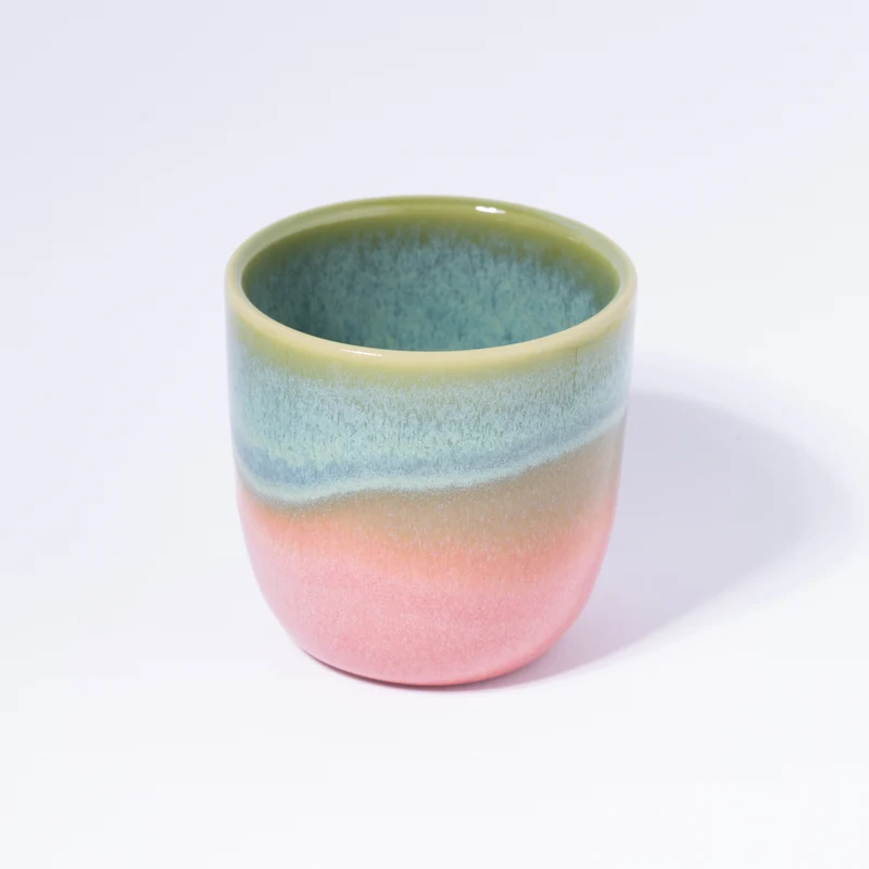 Espresso mug green / pink