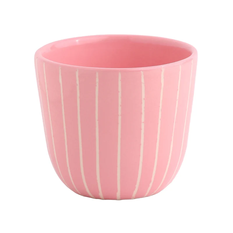 Cappuccino Mug Striped Pink