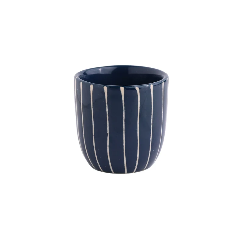 Espresso Mug Striped Navy