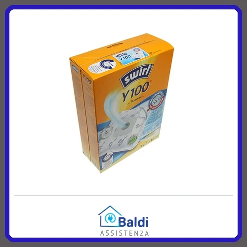SWIRL Y100 4 SACCHETTI MICROPOR + 1 FILTRO PER ASPIRAPOLVERE DAEWOO VARI MODELLI