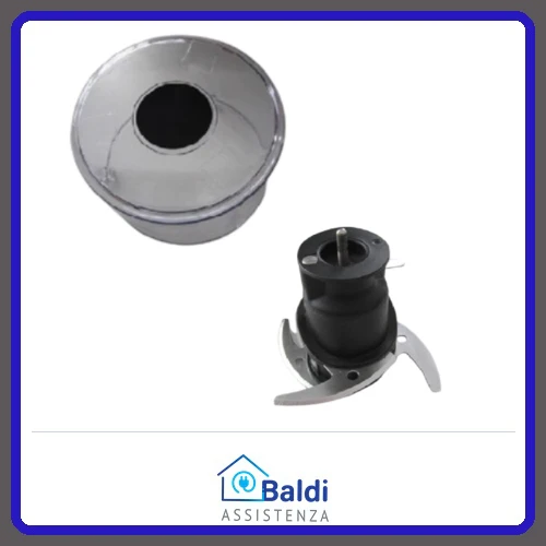 RICAMBIO KIT COPERCHIO E LAMA PER CHOPPER TRITATUTTO IMETEC CH 3000 F6102 7256 7475