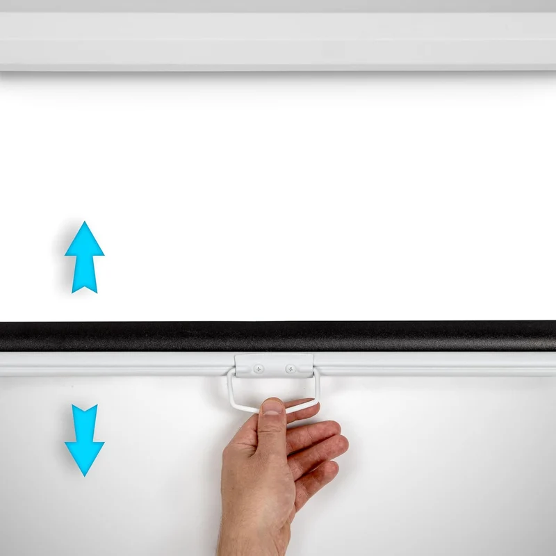 Duronic MPS70 16:9 Telo Proiettore 70 pollici, Schermo per proiettore, Telo da proiezione interno esterno, Home theater cinema Full HD 3D 4K, Schermo di proiezione anti pieghe per casa ufficio scuola