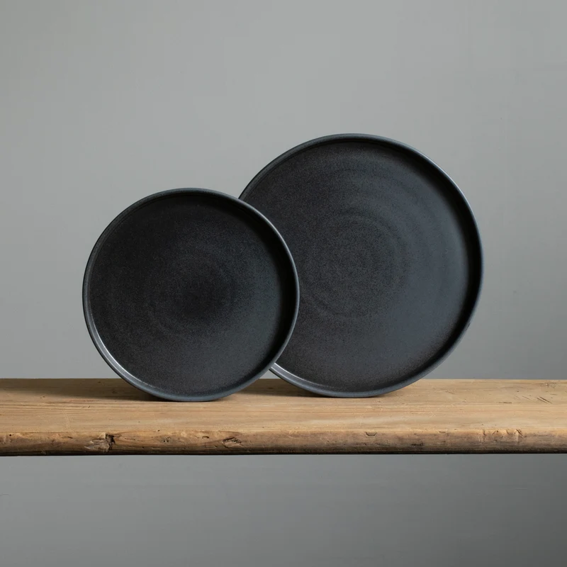 Plate set Matte Black 8-piece