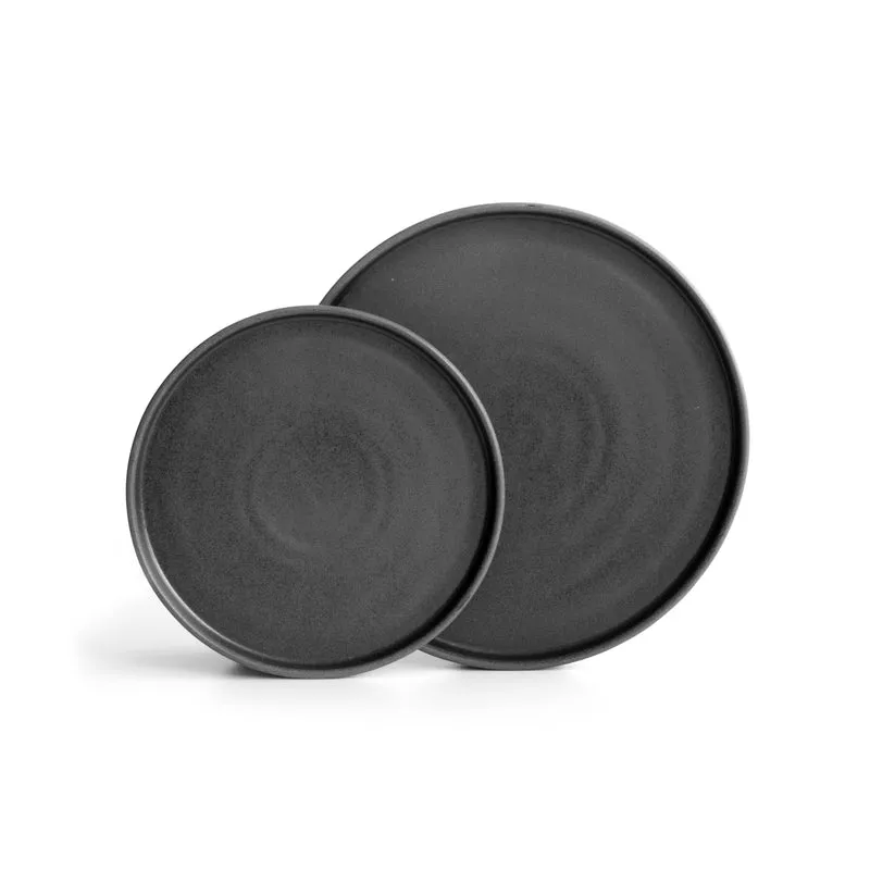 Plate set Matte Black 8-piece