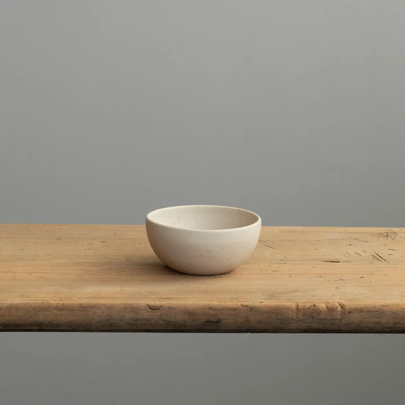 Small Snack Bowl Speckled Beige