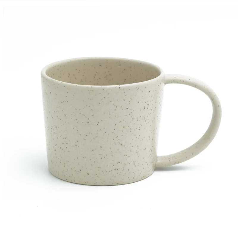 Large tea cup Speckled Beige