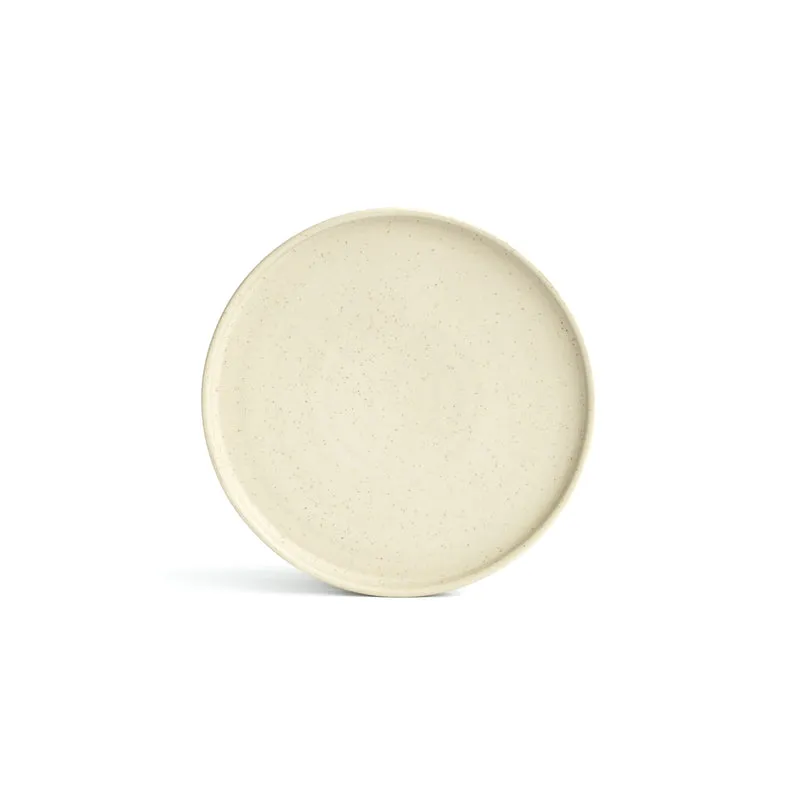 Small plate (straight edge) Speckled Beige