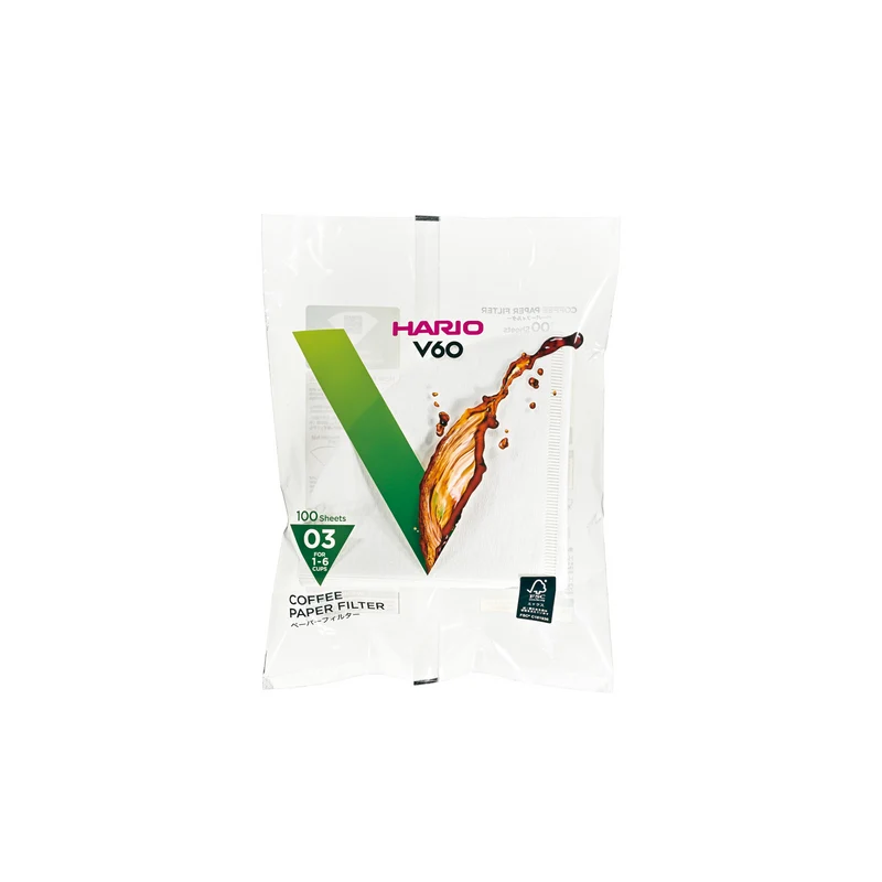 V60 Paper Filter 03, White / Natural (100 sheets)