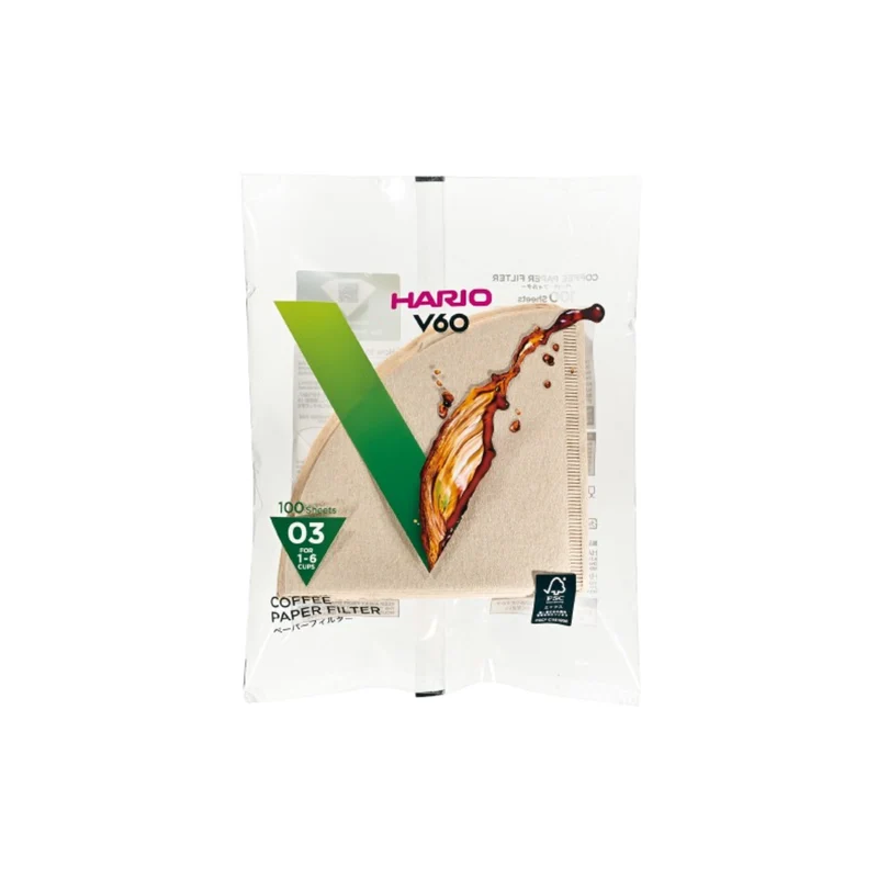 V60 Paper Filter 03, White / Natural (100 sheets)
