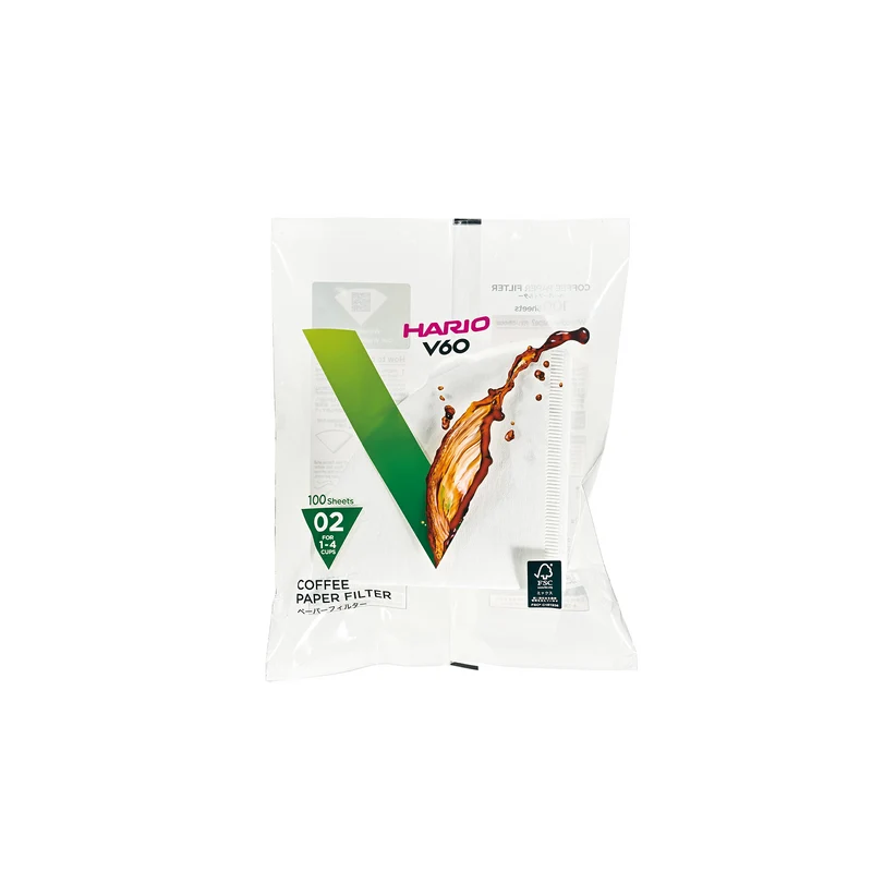 V60 Paper Filter 02, White / Natural (100 sheets)
