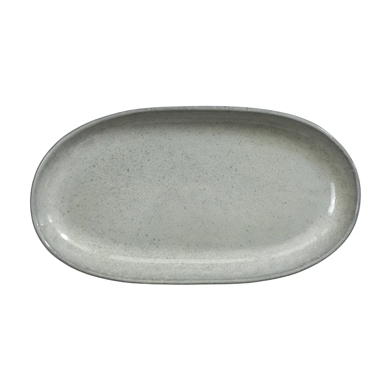 Oval plate 22cm Midnight Grey