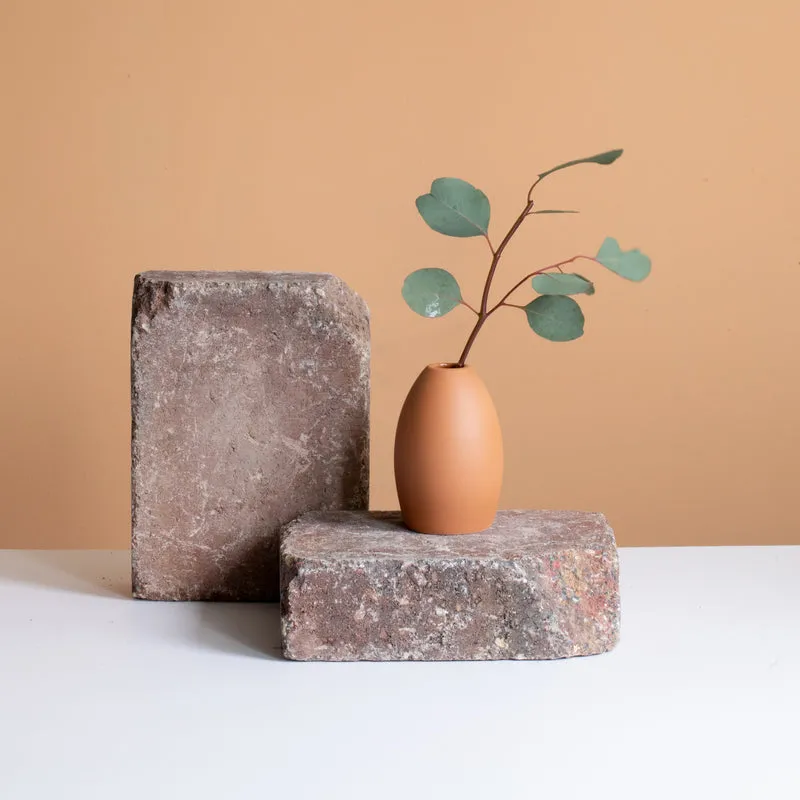 Egg" terracotta vase