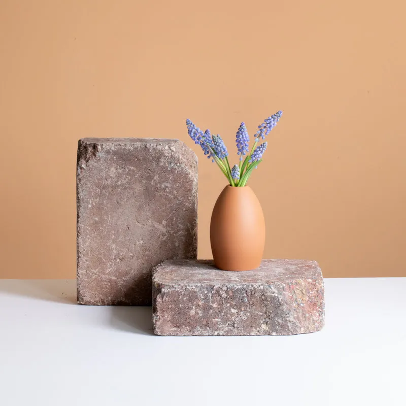 Egg" terracotta vase